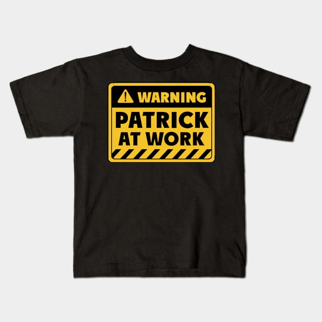 Patrick at work Kids T-Shirt by EriEri